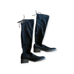 Unisa high boots black heel Size 7.5  heel length 1.5" shaft 18"  thank you